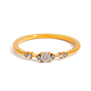 Astherielle Solitaire Ring | 18K Gold-Plated