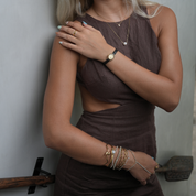 Dahlia Duo Chain Bracelet | 18K Gold-Plated