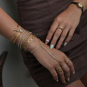 Gaelle Sculptural Cuff Ring | 18K Gold-Plated