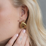 Bella Statement Stud Earrings | 18K Gold-Plated
