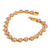 Seraphine Heart Bracelet | 18K Gold-Plated