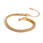 Roselle Chain Bracelet | 18K Gold-Plated