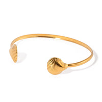 Sienna Bracciale Shell | Placcato in oro 18 carati