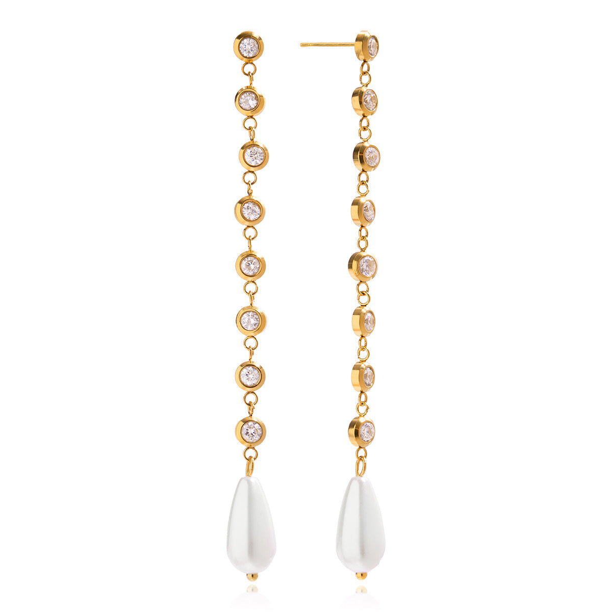 Althena Drop Earrings | 18K Gold-Plated