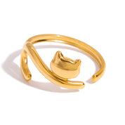 Cosette Cat Ring | 18K Gold-Plated
