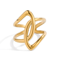 Anello Verity Loop | Placcato in oro 18 carati