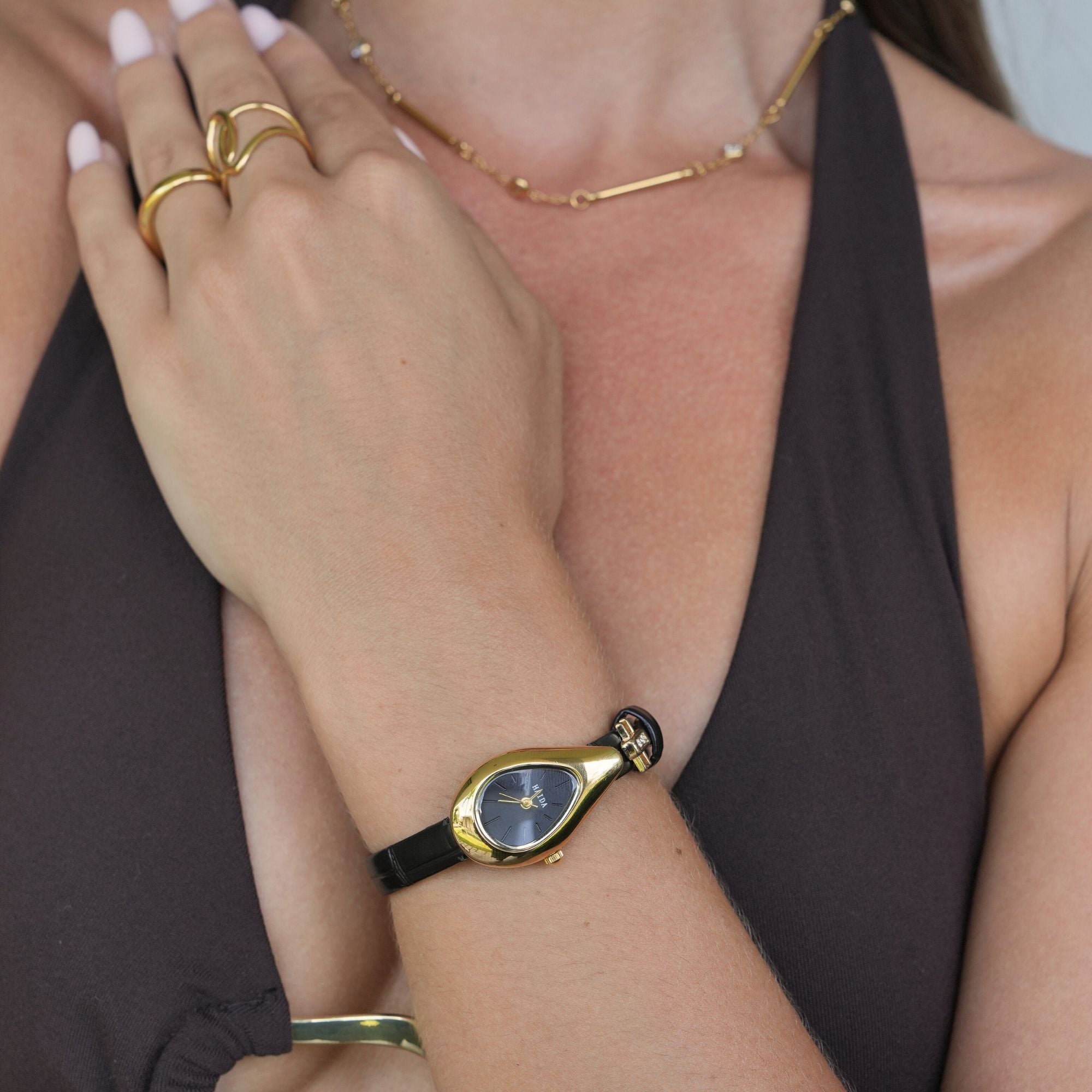 Valentina | Leather Gold