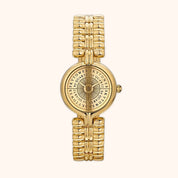 OhKlassy Amalia Gold women's vintage-inspired watch, front view