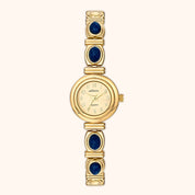 OhKlassy Anika Gold women's vintage-inspired watch, front view