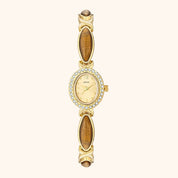 OhKlassy Anna Gold women's vintage-inspired watch, front view