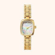 OhKlassy Aurora Gold Pearl vintage-geïnspireerd dameshorloge, vooraanzicht