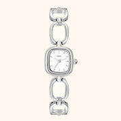 OhKlassy Colette Silver women's vintage-inspired watch, front view