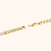 OhKlassy Elina Gold – Vintage-inspirierte Damenuhr, Details zu Armband und Schließe