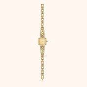 OhKlassy Elora Gold women's vintage-inspired watch, full length view