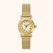OhKlassy Emelia Gold women's vintage-inspired watch, front view