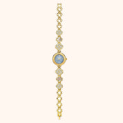 OhKlassy Emily Gold women's vintage-inspired watch, full length view