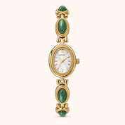 OhKlassy Gabriella Gold women's vintage-inspired watch, front view