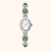 OhKlassy Gabriella Silver women's vintage-inspired watch, front view
