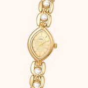 OhKlassy Isara Gold – Vintage-inspirierte Damenuhr, Nahaufnahme des Zifferblatts