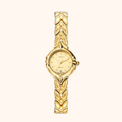OhKlassy Julia Gold women's vintage-inspired watch, front view