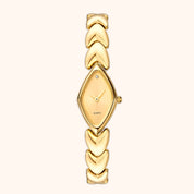 OhKlassy Lucille Gold women's vintage-inspired watch, front view