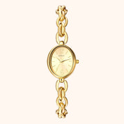 OhKlassy Lydia Gold women's vintage-inspired watch, front view