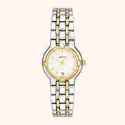 OhKlassy Maria Two Tone women's vintage-inspired watch, front view