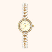 OhKlassy Mireille Gold women's vintage-inspired watch, front view