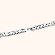 OhKlassy Mireille Silver – Vintage-inspirierte Damenuhr, Details zu Armband und Verschluss