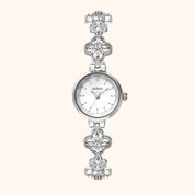 OhKlassy Odette Silver women's vintage-inspired watch, front view