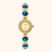 OhKlassy Ondine Gold women's vintage-inspired watch, front view