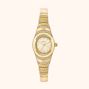 OhKlassy Ophelia Gold women's vintage-inspired watch, front view