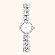 OhKlassy Rhea Silver women's vintage-inspired watch, front view