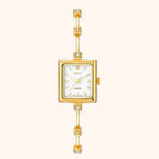 OhKlassy Sabella Gold women's vintage-inspired watch, front view