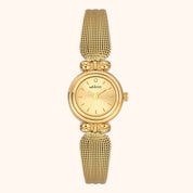 OhKlassy Sienna Gold women's vintage-inspired watch, front view