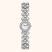 OhKlassy Viera Silver women's vintage-inspired watch, front view