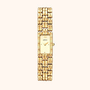 OhKlassy Yasmina Gold women's vintage-inspired watch, front view