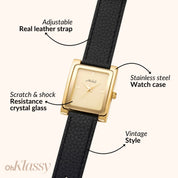 Elena | Leder Gold