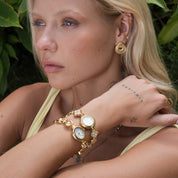 Isadora Halo-Ohrringe | 18K vergoldet