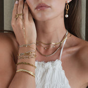 Ramona Kristallring Armband | 18K vergoldet