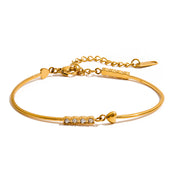 Amelie Radiant Armband | 18K Gold-Plated