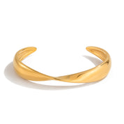 Selene Wave Manschette | 18K vergoldet