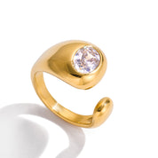 Ranessa Kuppel Ring | 18K vergoldet