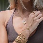 Solara Luna Ring-Armband | 18K vergoldet