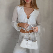 Sac à nœuds Cherie blanc