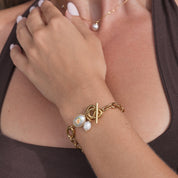 Bracelet à breloques Monaco | Plaqué or 18 carats