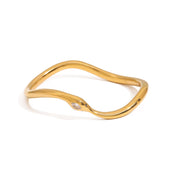 Bracelet Louisa Wave | plaqué or 18K