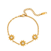 Bracelet Elara Sunburst | plaqué or 18K