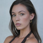 Simone Teardrop Hoops | plaqué or 18K