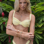 טבעת לב לבן של אסמה | מצופה זהב 18 קראט